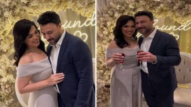 خطوبة المطربة مي فاروق على محمد العمروسي