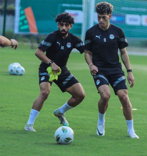 منتخب مصر يخوض أول تدريباته استعدادا لمباراة موزمبيق بأمم أفريقيا