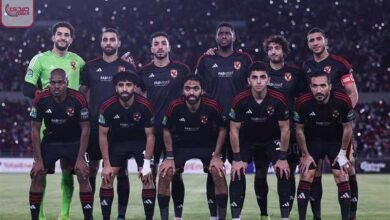 الأهلي أمام الترجي على ملعب رادس بالزي الأسود في نهائي الأبطال