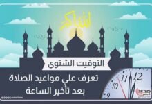 التوقيت الشتوي: تعرف علي مواعيد الصلاة بعد تأخير الساعة