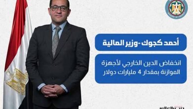 وزير المالية: انخفاض الدين الخارجي لأجهزة الموازنة بمقدار 4 مليارات دولار