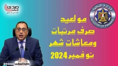 تعرف على مواعيد صرف مرتبات ومعاشات شهر نوفمبر 2024