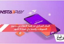 البنك المركزي: مد فترة الإعفاء من رسوم التحويلات بـ "إنستا باي" لمدة 3 أشهر