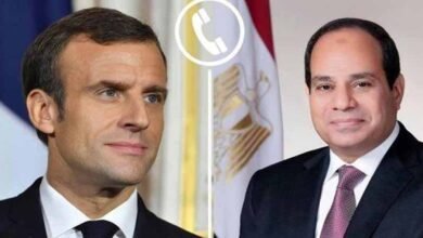 السيسي وماكرون يؤكدان ضرورة تنفيذ حل الدولتين.. عبر اتصال هاتفي