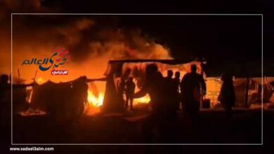غزة.. "قتلى وخيام مشتعلة" جراء غارة إسرائيلية على خان يونس