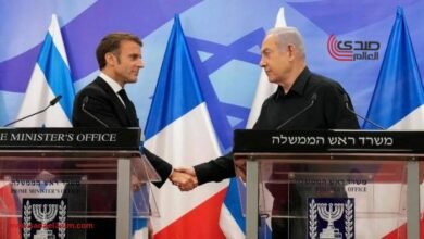 نتنياهو لماكرون: إقامة دولة فلسطينية يعتبر "مكافأة كبيرة للإرهاب"